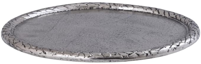 PTMD - Schaal Fahdi - Zilver - 25x25x2.5cm