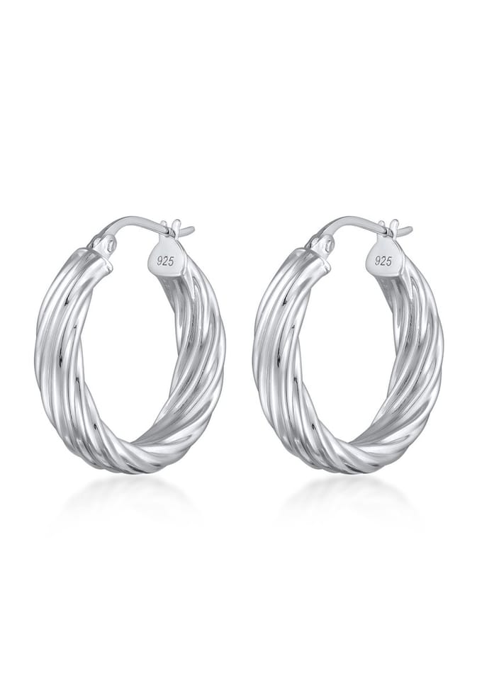 Elli Dames Oorbellen Damen Twisted Look 925 Sterling Silber