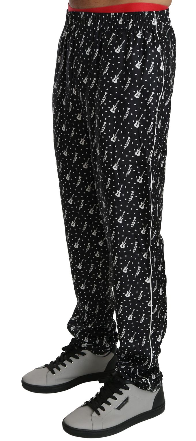 Muziek Print Lounge Broek