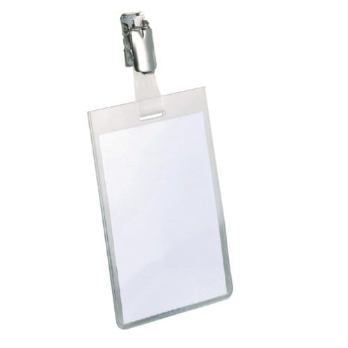 Badge durable 8002 met clip staand gesloten 90x60mm