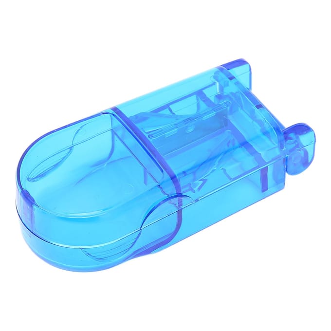 Coupe-pilule Professionnel Voyage Portable Comprimés Coupe-pilule Boîte de Rangement pour Patient Âgé Bleu blue