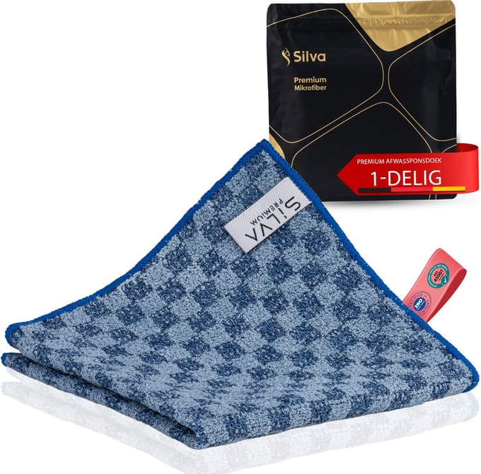 Silva Microvezel Vaatdoek - Schoonmaakdoek - Vaatdoek - 30x30 cm