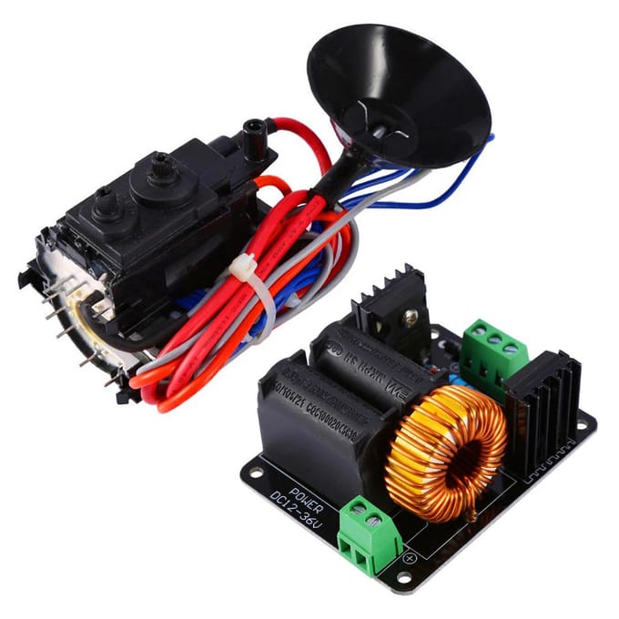 DC12-24V ZVS spoel driver board flyback driver module met ontstekingsspoel hoogspanning DC-voeding zwart