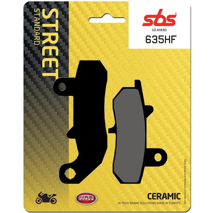 Remblokken SBS voor Motor Suzuki 650 DR 1990 tot 1995 635HF Nieuw