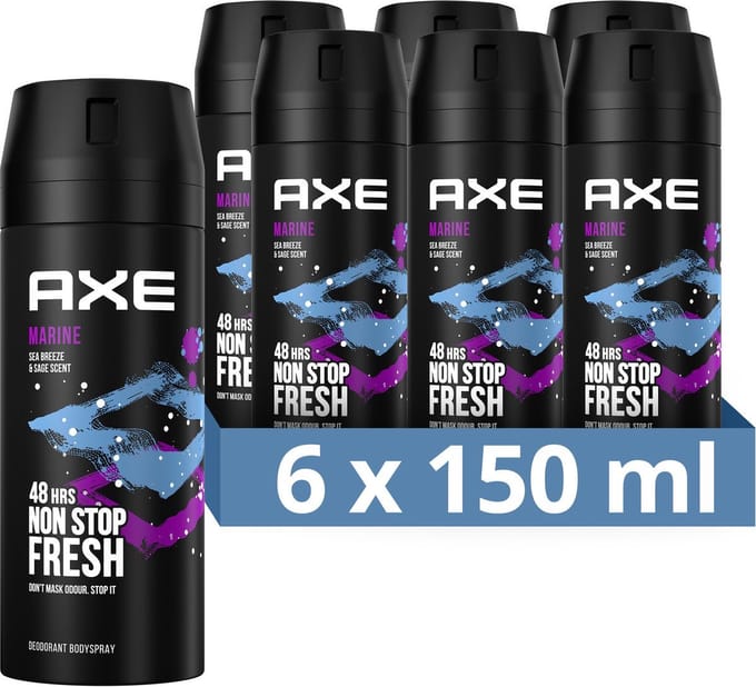 Axe Deospray – Marine 150 ml - 6 stuks