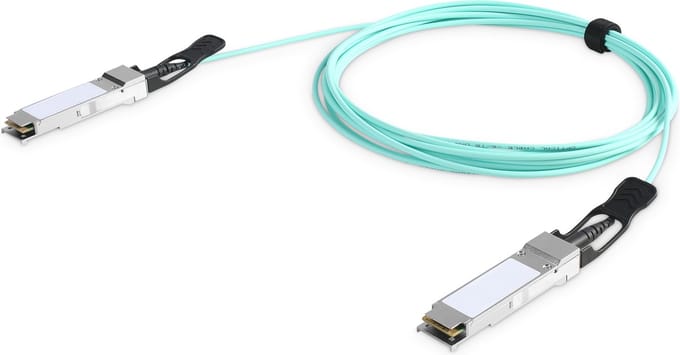 DIGITUS 40GBase-AOC direct attach cable - 5 m - Blauw - 5m