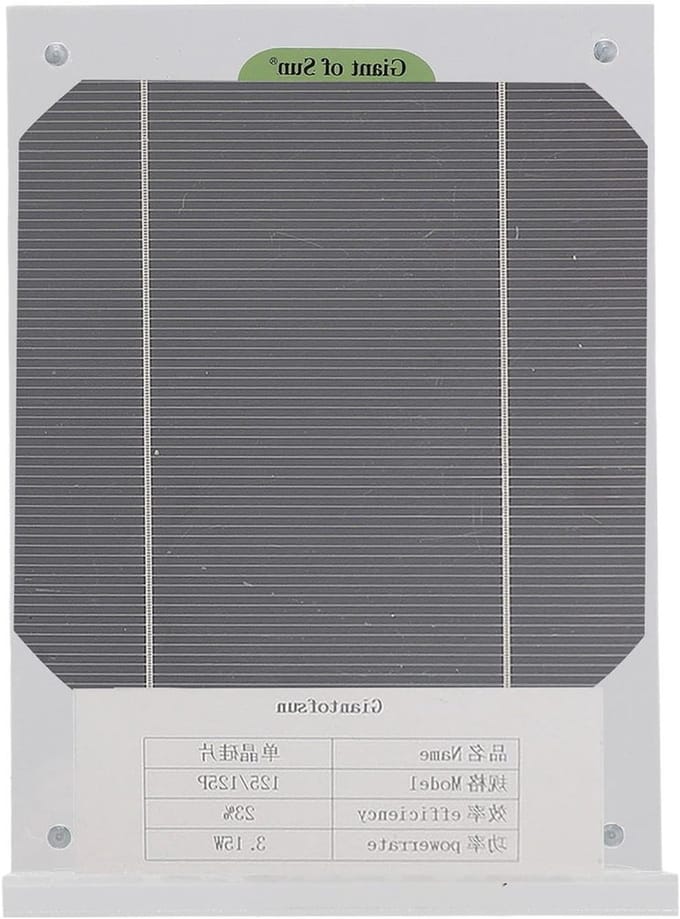 Zonnecel Lader - Zonnepaneel Module - Educatie Groene Energie - Transparant Ontwerp - 20.1 x 13.9 x 15.1 cm - Transparant