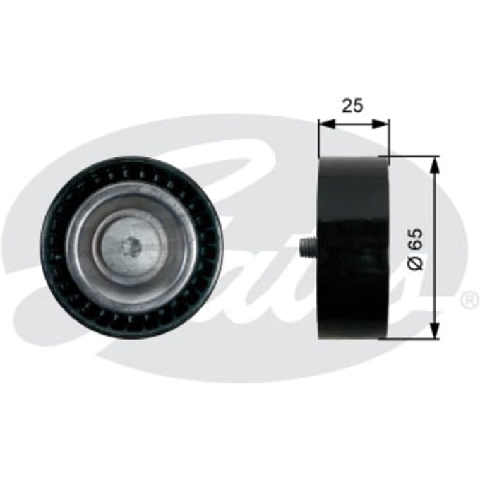Rondsel/geleiderpoelie, V-riem GATES T36432
