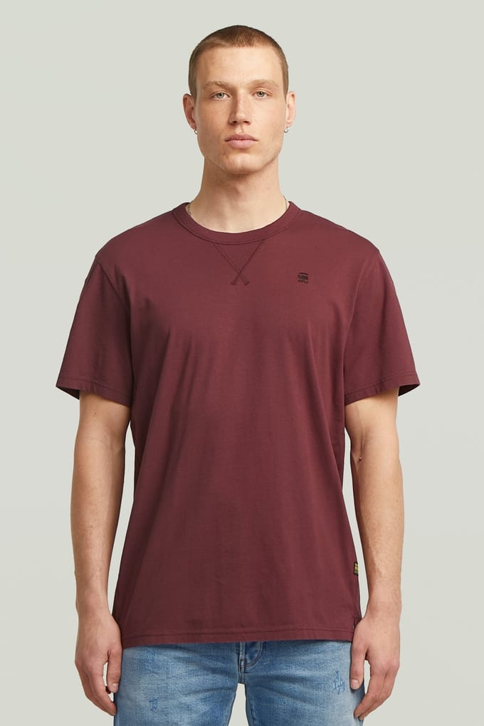 G-Star Nifous R T Dark Red Taglia: S | Magliette basic Outlet | Uomo | Rosso