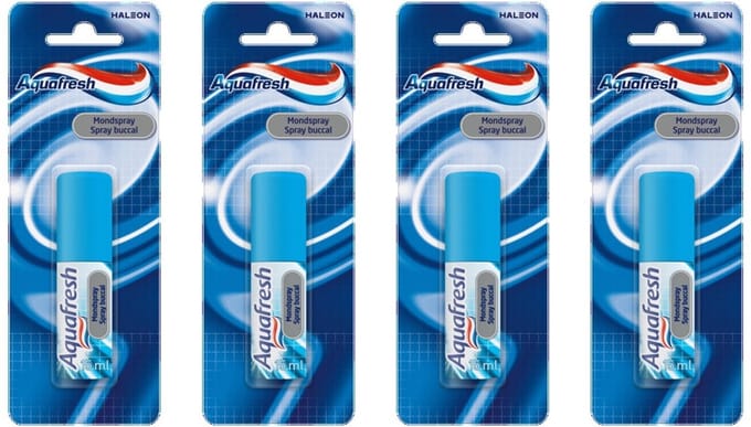 4x Aquafresh Mondspray 15 ml