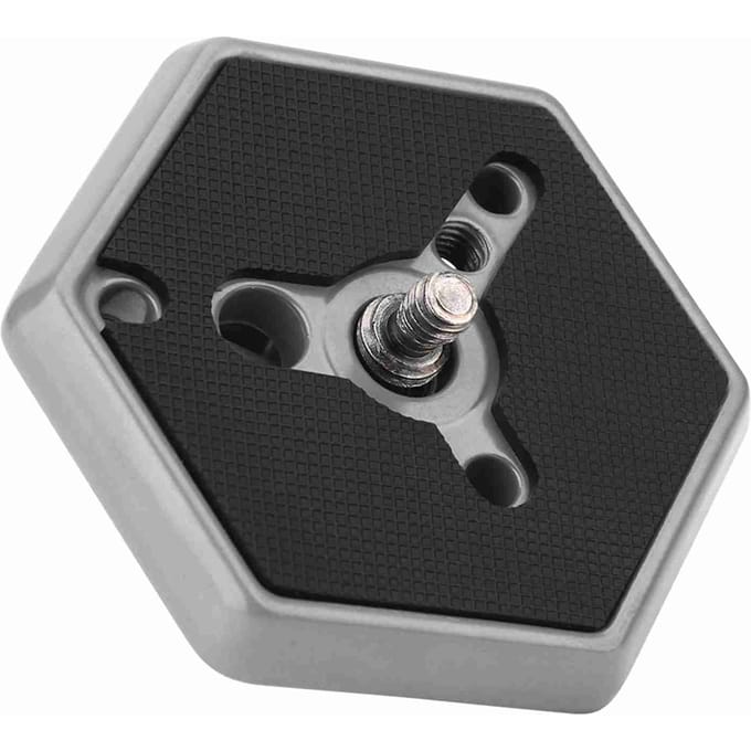 Zeshoekige Snelkoppelplaten 3049 1/4  Schroef Voor 030‑14 RC0 3063 Fotostudio Acces gray