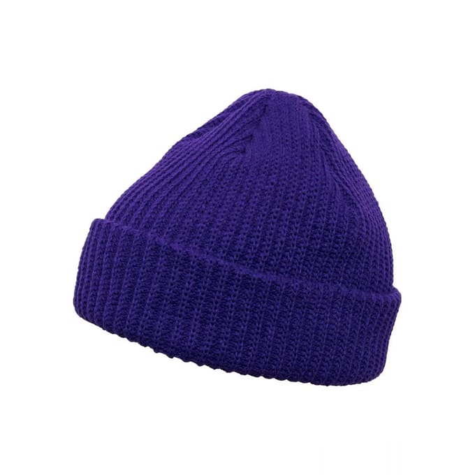 Flexfit - Rib Beanie purple one size Beanie Muts - Paars