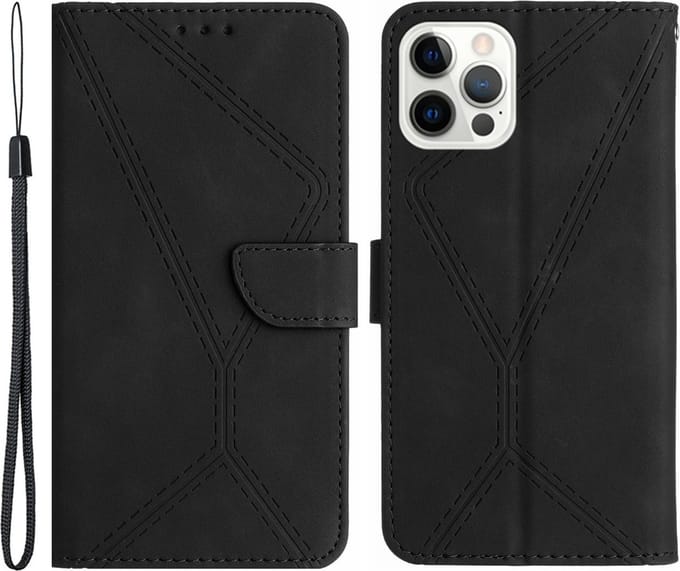 Cityhoesje-iPhone 15 Pro hoesje - Leather- Book case