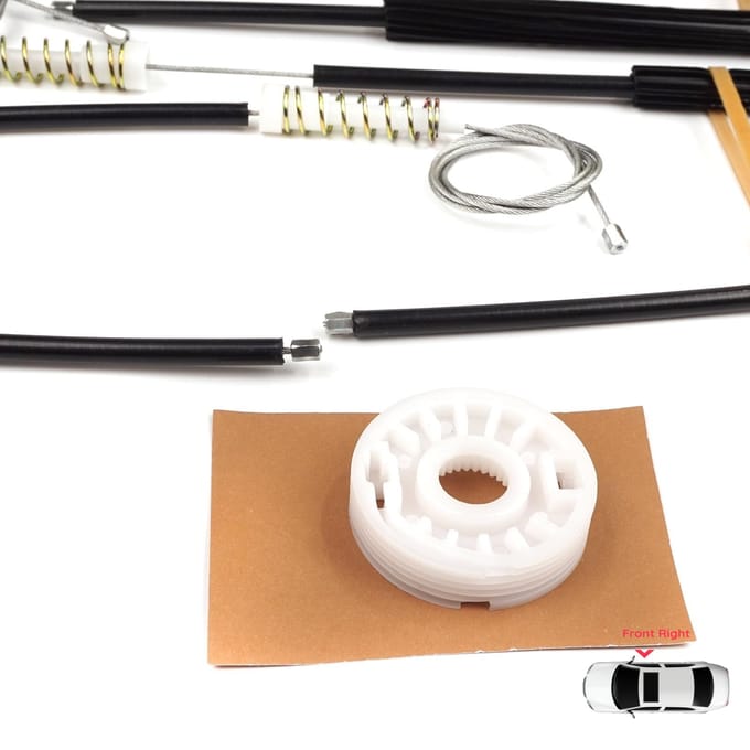 BWR5132 Kit de réparation de lève-vitre Avant Droit pour A8 S8 Quattro MK2 D3 4E 4E2 4E8 2002-2010 4E0837462B