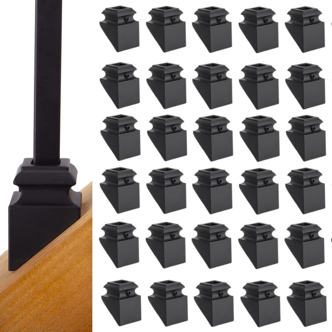 Vierkante Baluster Schoen Platte Bevestiging voor Trapleuning