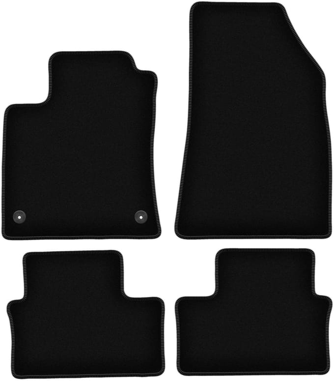 BASIC zwarte veloursmatten voor: Renault Clio V hatchback (2019-)