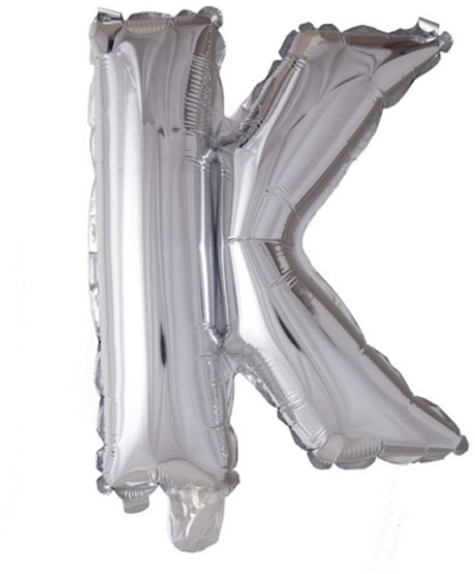 Folie Ballon Letter 40″ K - Zilver