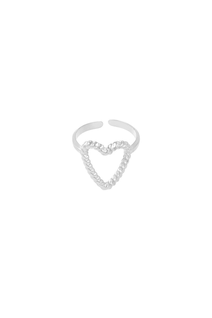 Change of heart ring - zilveren kleur