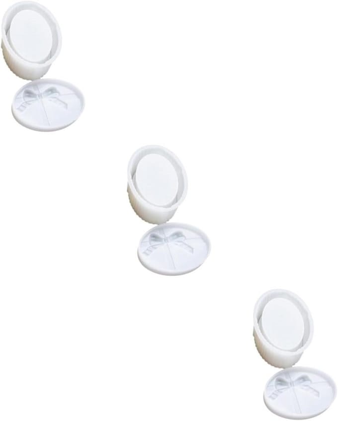 Gietmal Sieraden Opbergdoos - Siliconen Mal - Hars Knutselen - Herbruikbaar Flexibel - 3 Sets - Wit