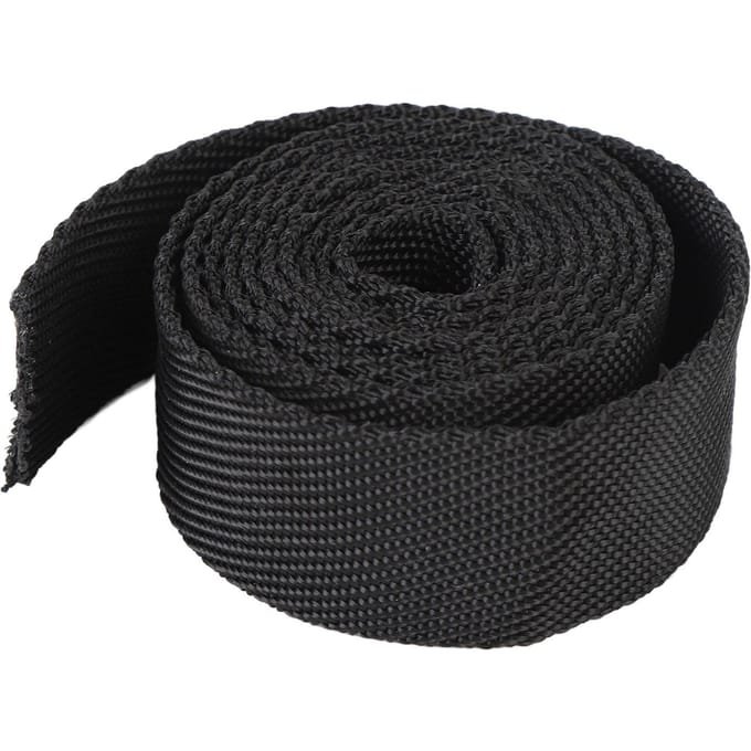 1,5m X 3cm Lierkabelhoes Beschermende Polyester Slijtvaste Lierkabelhoes voor Automotive UTV Trekkracht black