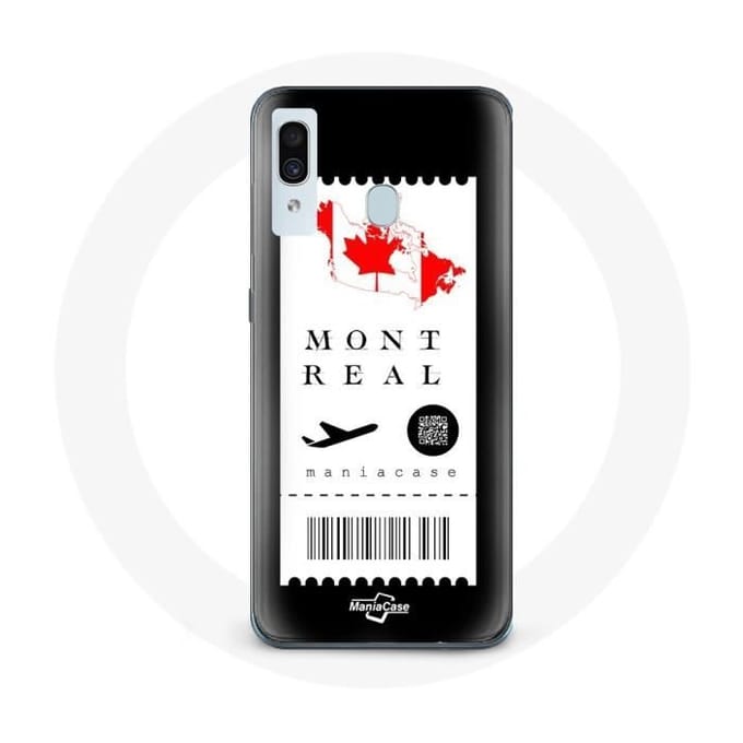 Coque pour Samsung Galaxy A30 Billet d'avion Montréal Canada