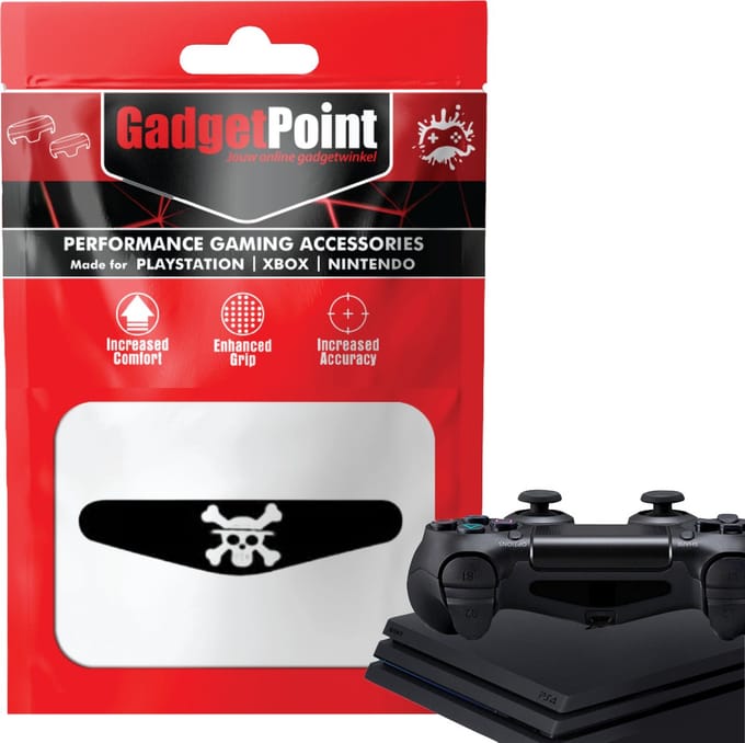 Gadgetpoint - Controller Stickers voor PS4, PlayStation 4 - Performance Gaming Skin - Bescherming Accessoires - Skelet