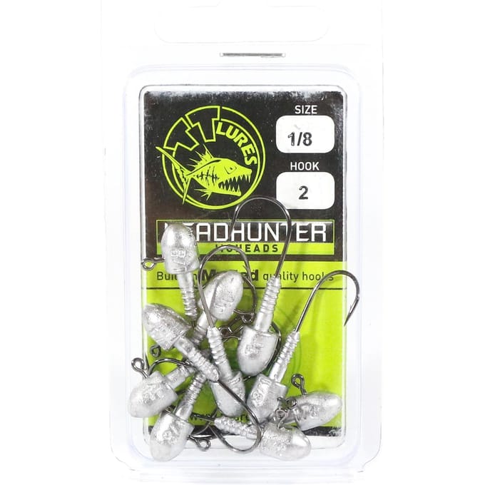 Tackle Tactics TT Head Hunter Jig Head 1/8 oz 2 10/verpakking (1098) black