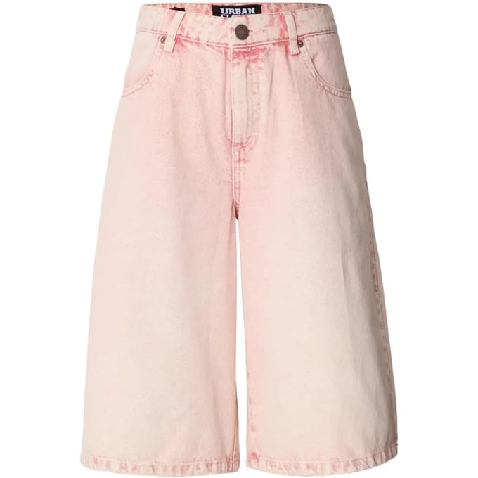 Urban Classics - Denim Bermuda Korte broek - Taille, 29 inch - Roze