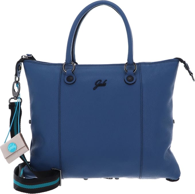 Gabs Leren Schoudertas G3 Plus TG Bull Black Shoulder Bag Lagoon Blauw