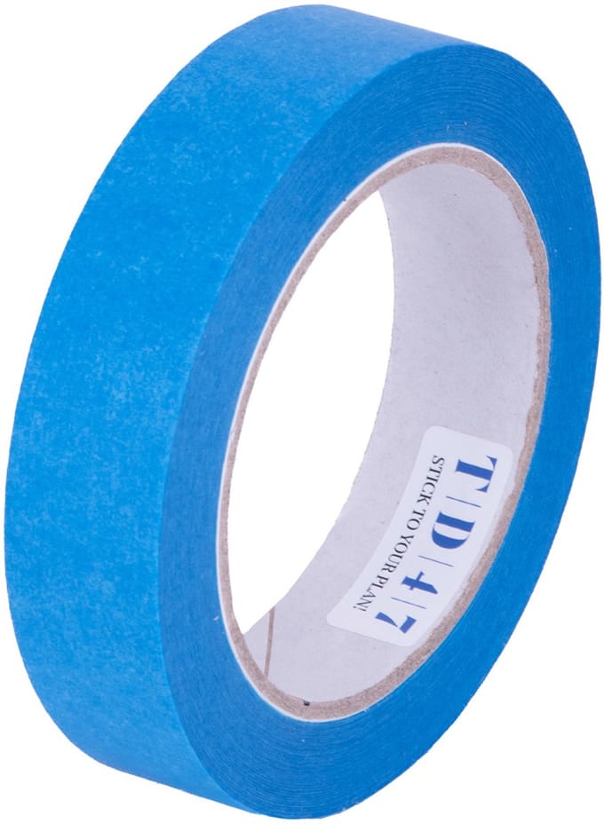 TD47 Maskeertape UV-Bestendig 25mm x 50m Blauw