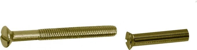 Kelfort Patentrozet bout messing met huls M4 x 38mm
