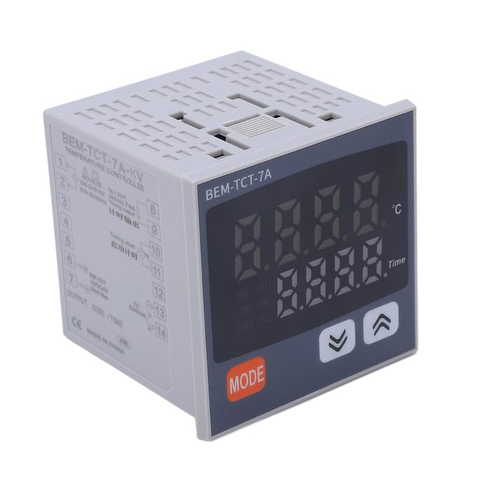 Thermostaat Tijd Digitaal Display K Type Ingang Multifunctionele Thermostaat voor Hittepersmachine black