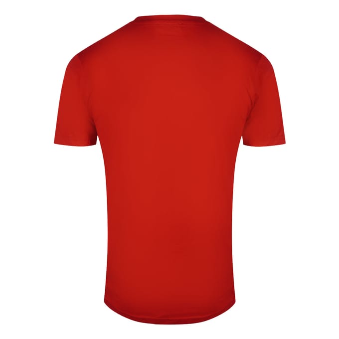 Cavalli Class Tiger Floral Logo Rood T-shirt