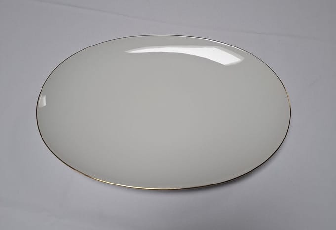 Rosenthal Thomas Medaillon goud ovale Schaal 33 cm Glansgoldband 2 mm