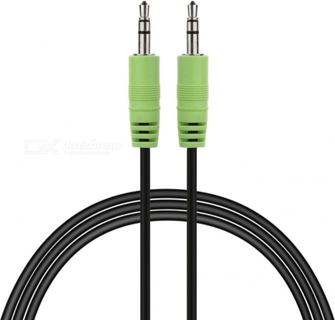 Audio Kabel 3.5mm Jack Aux Kabel Stereo 0,5 meter zwart.