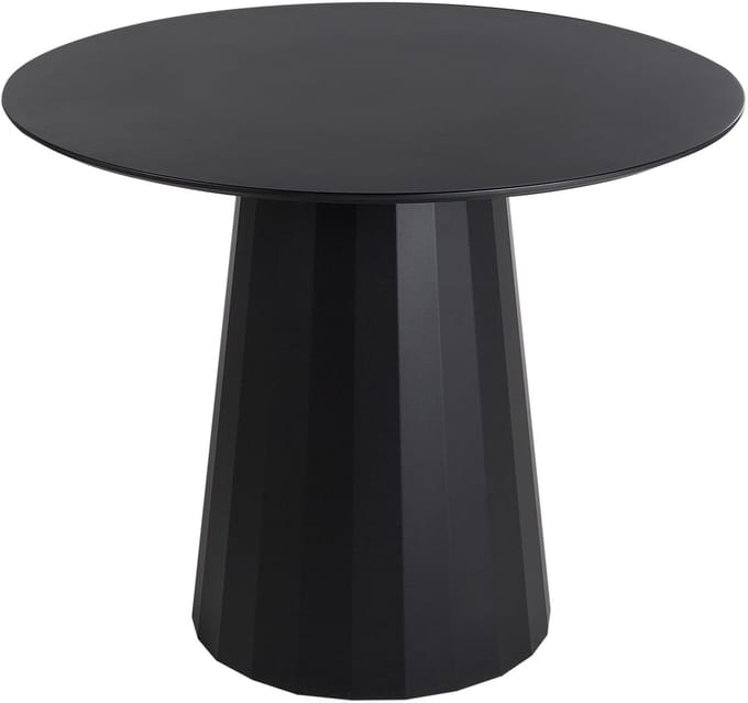 PLATO - Ronde eettafel - Zwart - 100 cm - MDF