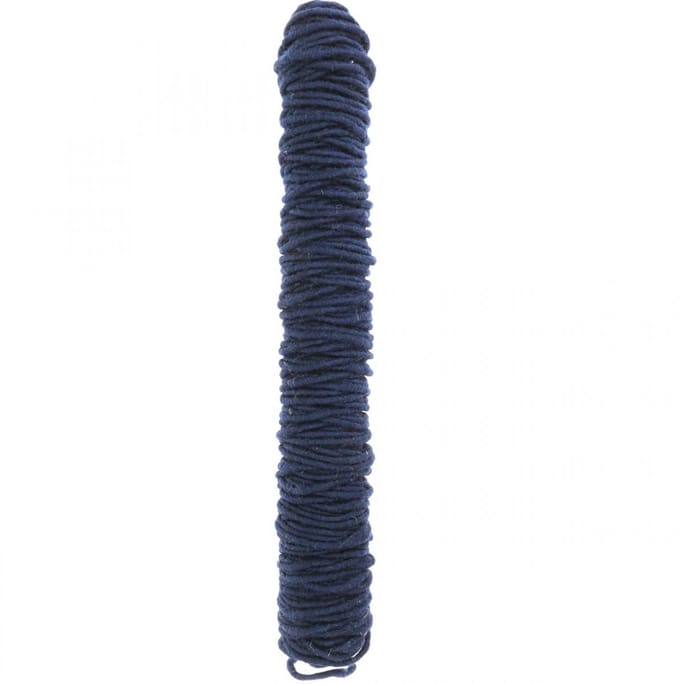 Lontdraad viltkoord, viltkoord, wolkoord blauw 55m