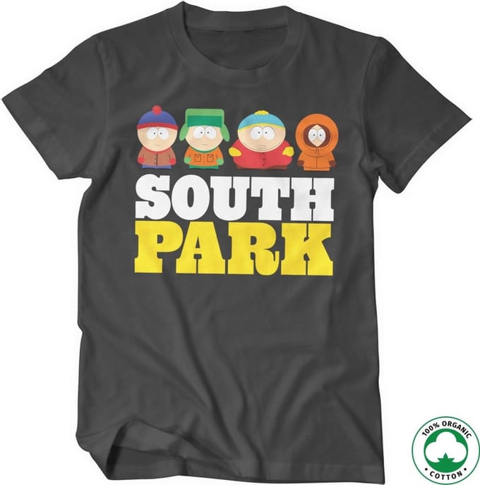 South Park Biologisch T-shirt donkergrijs