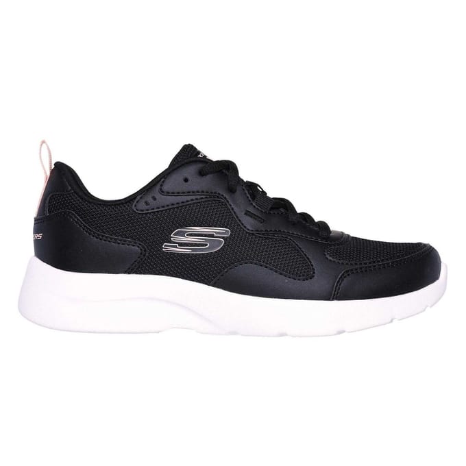 Skechers Dynamight 2.0 Mesh-sportschoenen voor dames (Zwart/roze)