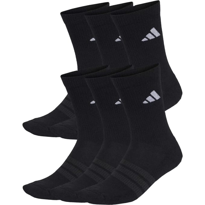 Adidas Performance Gevoerde Sokken 6 Paar - Unisex - Zwart