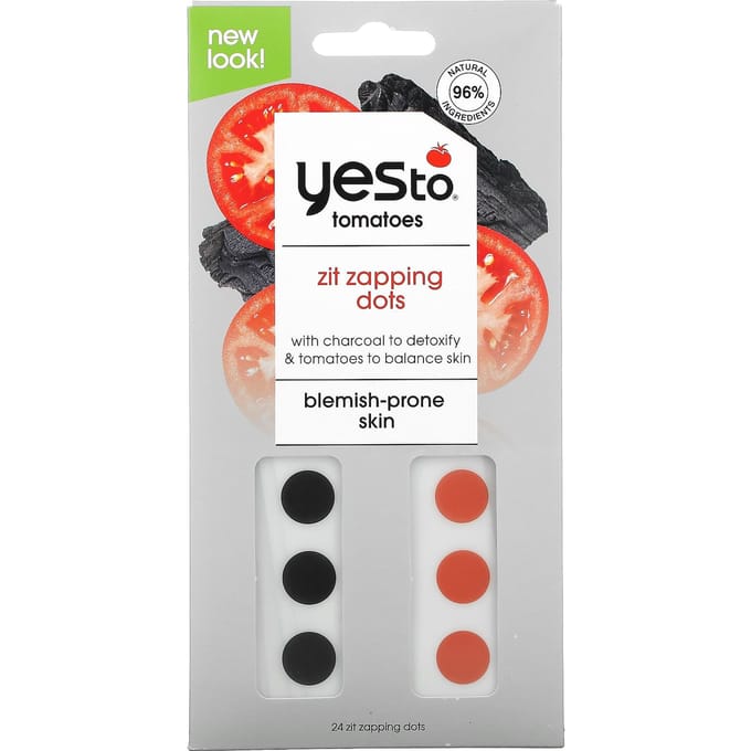 Yes To, Zit Zapping Dots, Tomato, 24 Zit Zapping Dots white