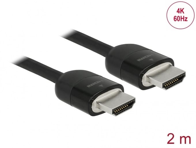 Delock Premium HDMI Cable 4K 60 Hz 2 m