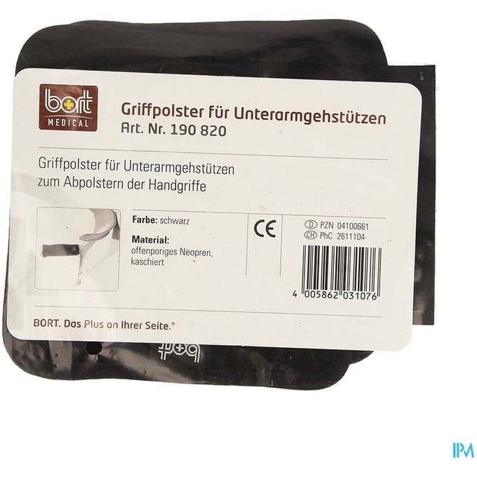 Bort Beschermkussens voor loopkrukken, Grip Pads For, 190820, universeel p.paar