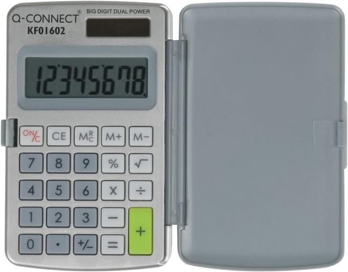 Zakrekenmachine 8 Cijfers met Extra Groot Display - Compact en Duidelijk