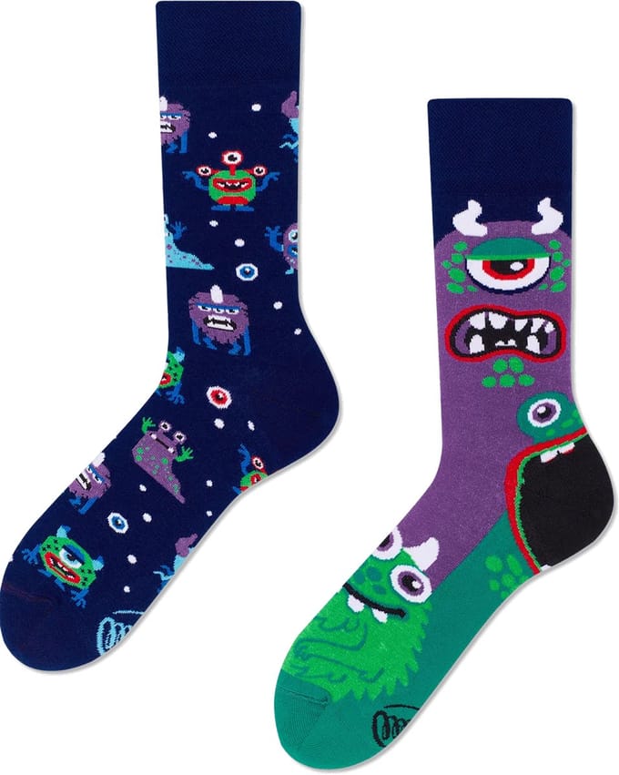 Many Mornings unisex sokken - The Monsters - Unisex - Maat: 39 - 42