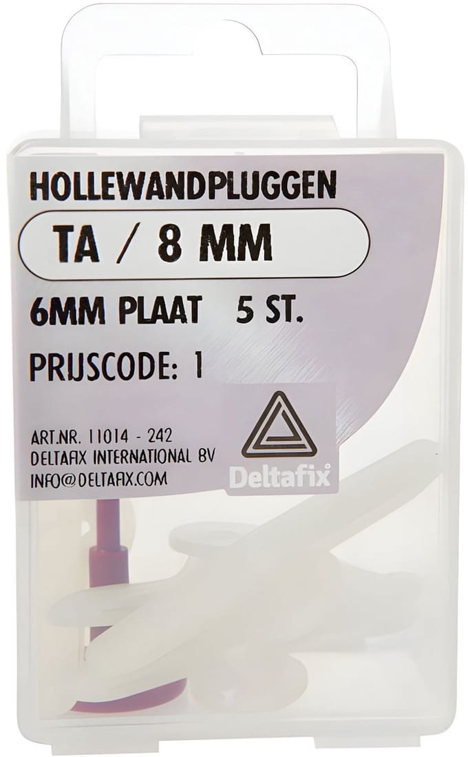 Deltafix - Hollewandplug td/8mm 25st