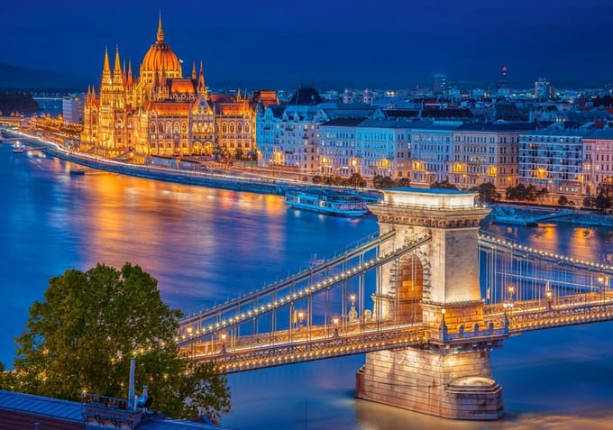 Castorland puzzel Budapest bij Nacht - 500 stukjes legpuzzel.