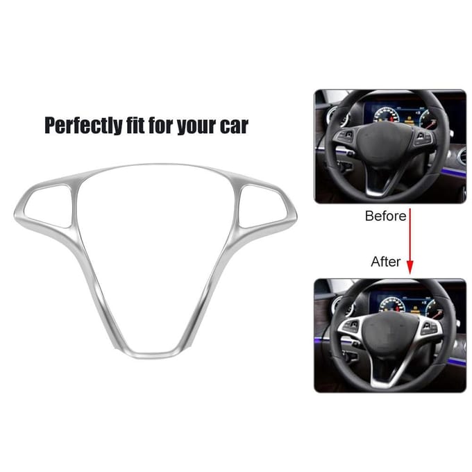 Auto Stuurwiel Knop Frame Sierlijst voor Mercedes Benz Vito W447 20142017 white