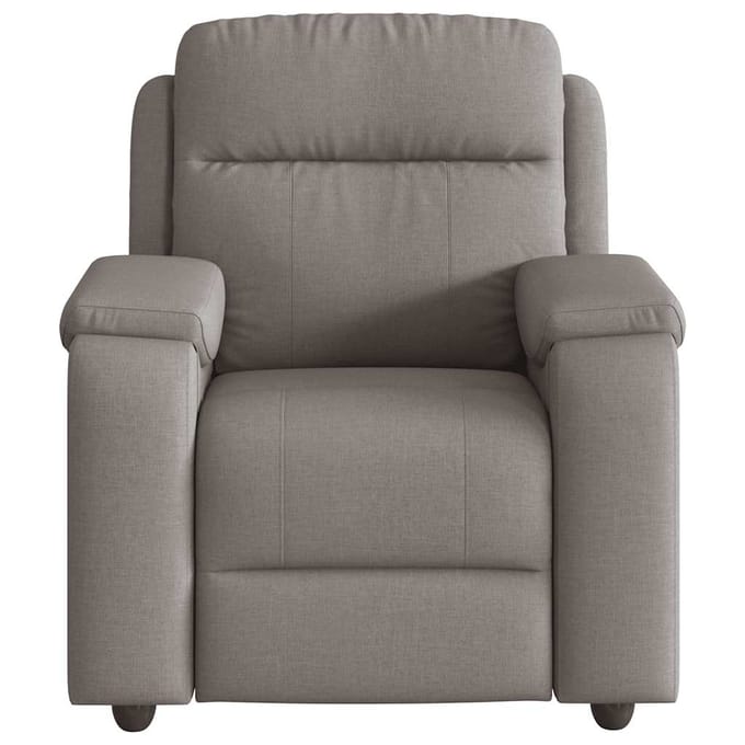 vidaXL - Fauteuil - verstelbaar - stof - taupe