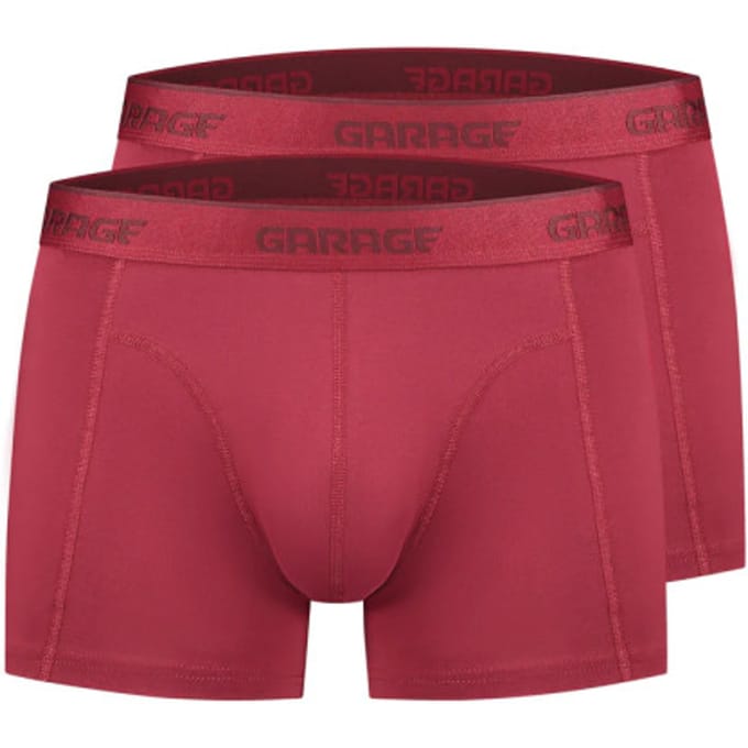 Garage - Boxershorts - Heren - M - rood - Katoen - 0855 2 Pack Boxershorts